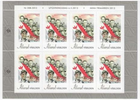 Åland Briefmarke zu Ehren der Südtiroler Freiheitskämpfer der sechziger Jahre 